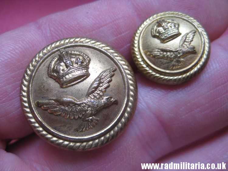 & WW1 RAF - RNAS Royal Naval Air Service BUTTONS in good condition. - SET of 2. Maker: Weldon London - Image 6