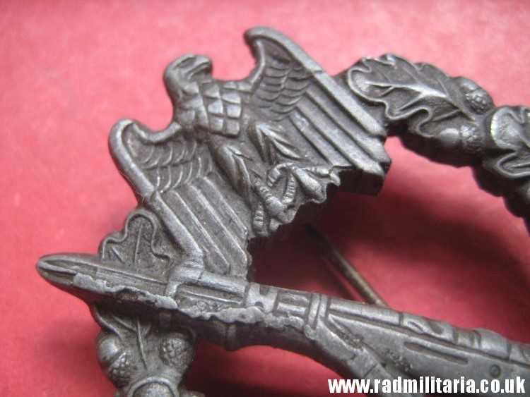 & original post WW2 German INFANTRY ASSAULT BADGE (removed swastika) in good used condition. - Image 7