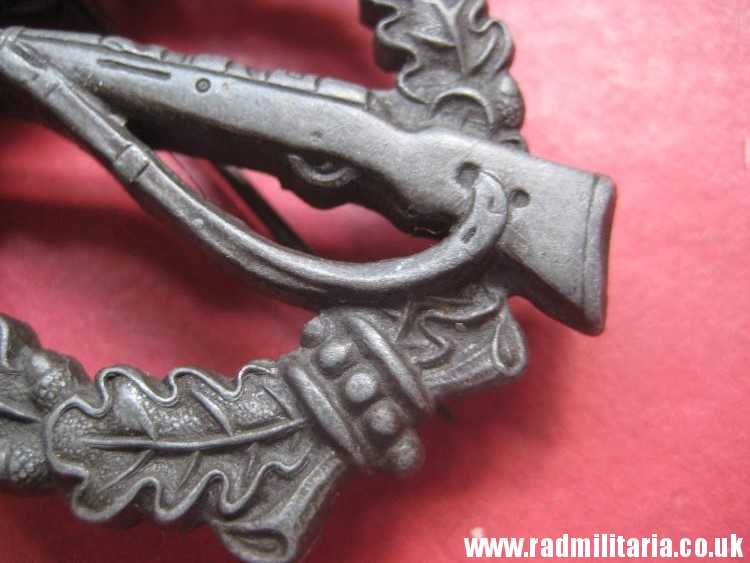 & original post WW2 German INFANTRY ASSAULT BADGE (removed swastika) in good used condition. - Image 8