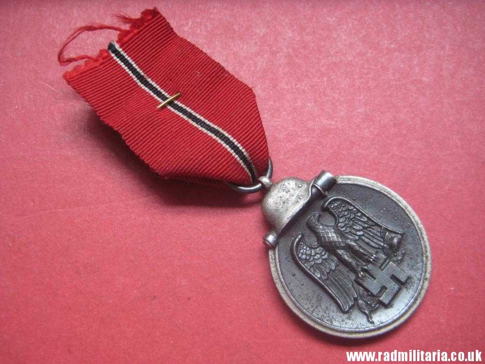 & WW2 German MEDAL - WINTERSCHLACHT IM OSTEN 1941/42 with original ribbon, maker: "65" - genuine ! - Image 3