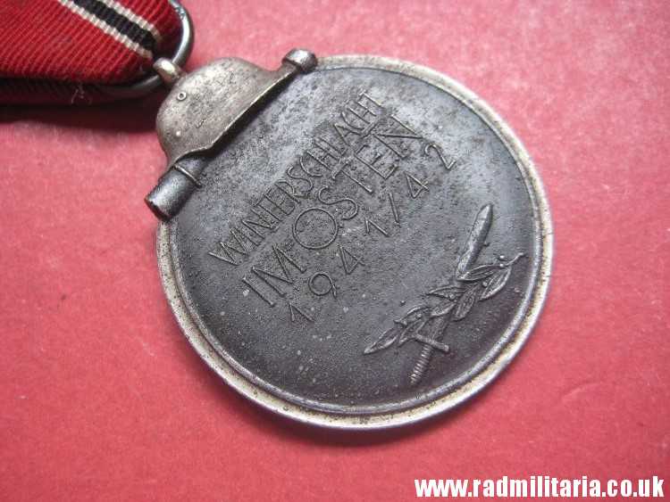 & WW2 German MEDAL - WINTERSCHLACHT IM OSTEN 1941/42 with original ribbon, maker: "65" - genuine ! - Image 6