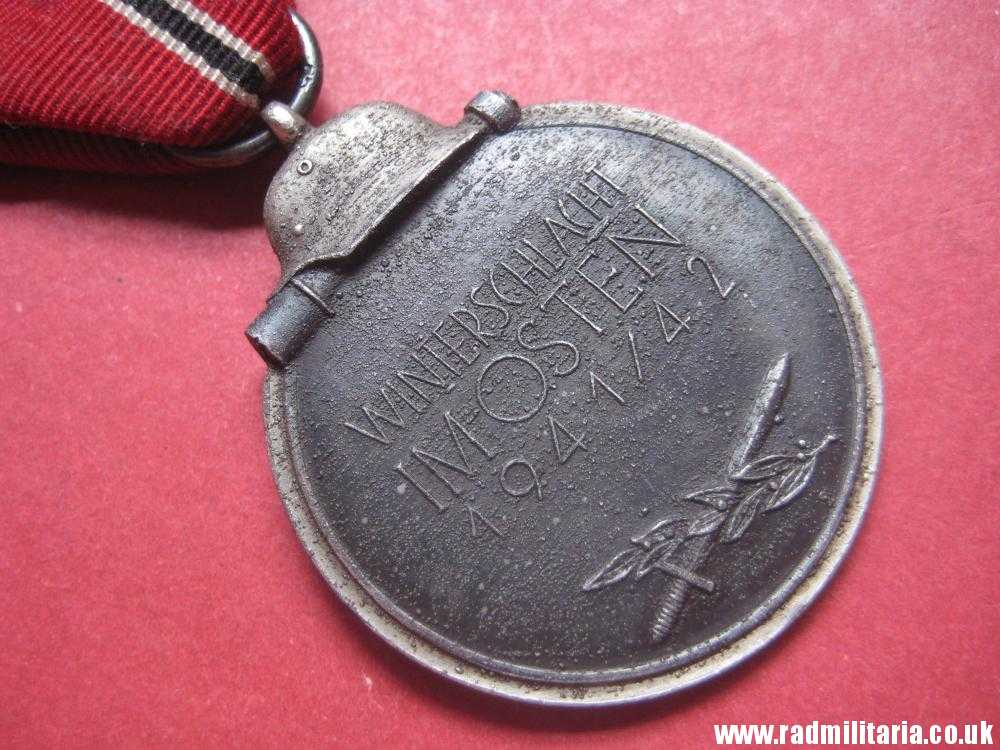 & WW2 German MEDAL - WINTERSCHLACHT IM OSTEN 1941/42 with original ribbon, maker: "65" - genuine ! - Image 13