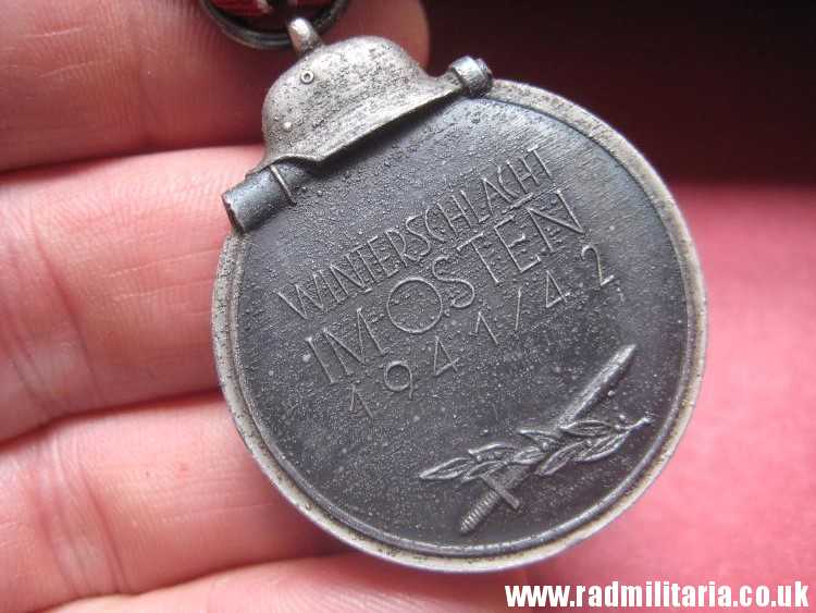 & WW2 German MEDAL - WINTERSCHLACHT IM OSTEN 1941/42 with original ribbon, maker: "65" - genuine ! - Image 14