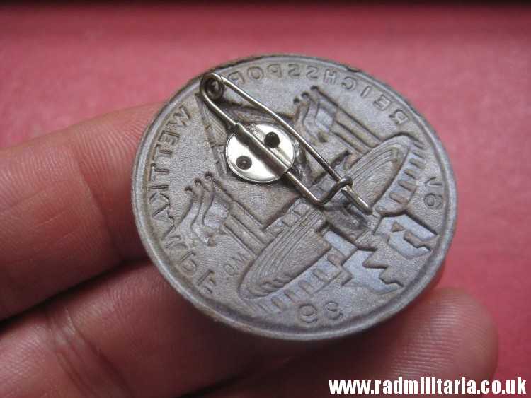 & original German HJ BADGE with date - 1939 made of compressed paper. - Image 5