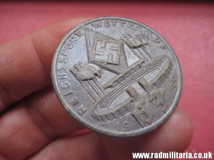 & original German HJ BADGE with date - 1939 made of compressed paper. - Image 4