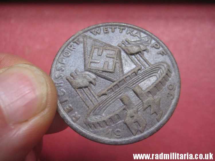 & original German HJ BADGE with date - 1939 made of compressed paper. - Image 9