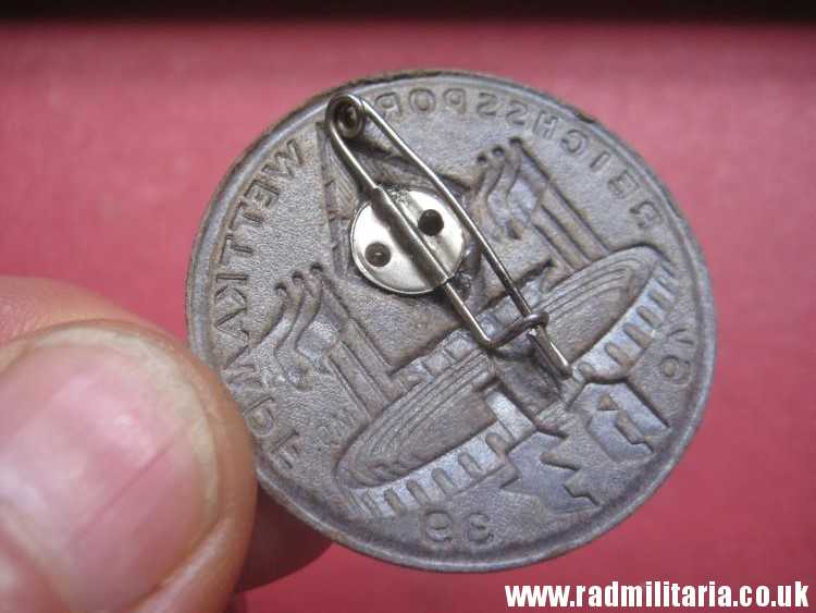 & original German HJ BADGE with date - 1939 made of compressed paper. - Image 10