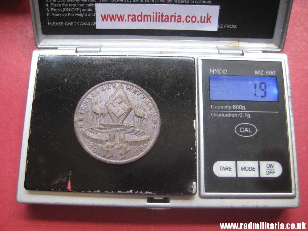 & original German HJ BADGE with date - 1939 made of compressed paper. - Image 12