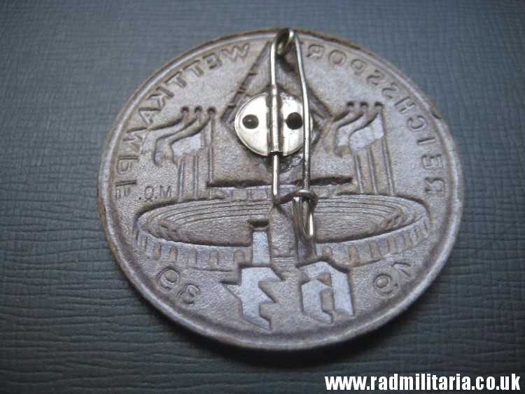 & original German HJ BADGE with date - 1939 made of compressed paper. - Image 16