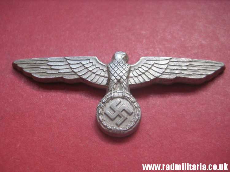 & WW2 original German Wehrmacht EAGLE CAP BADGE no maker marks, aluminum. - Image 15
