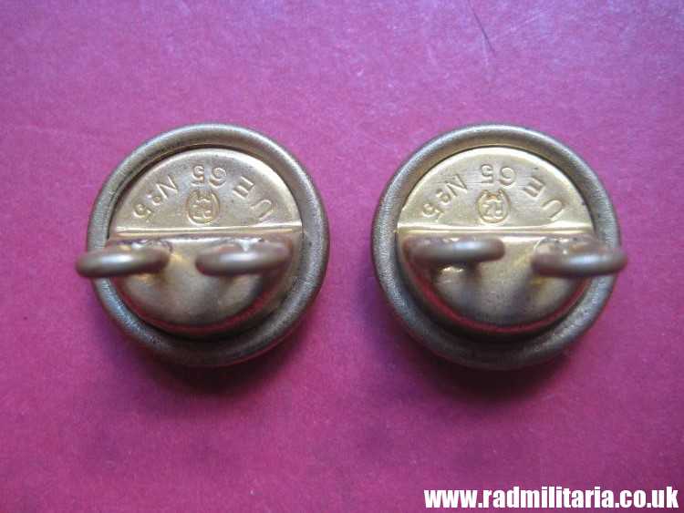 & WW2 German NSDAP BUTTONS with eagle - A PAIR, perfect condition !! - BELT HANGERS. - Image 7