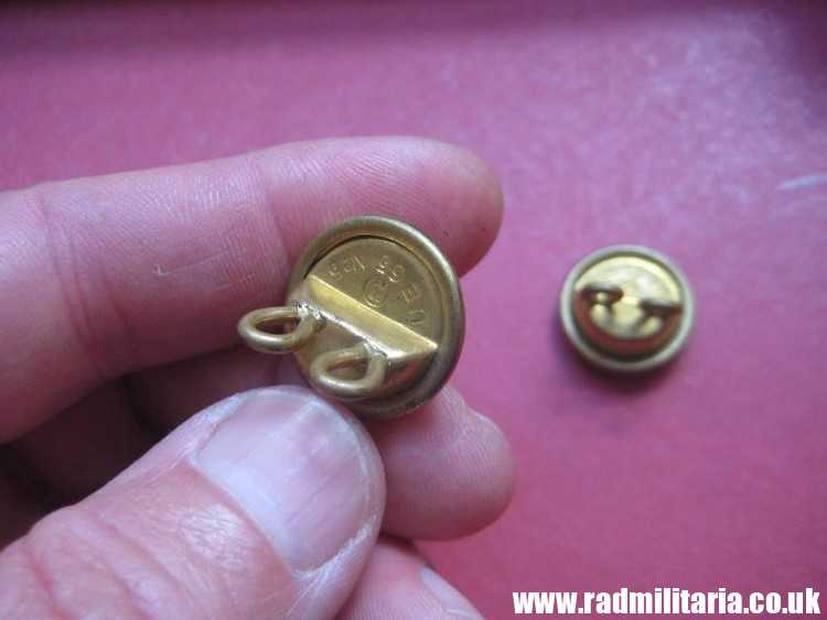 & WW2 German NSDAP BUTTONS with eagle - A PAIR, perfect condition !! - BELT HANGERS. - Image 11