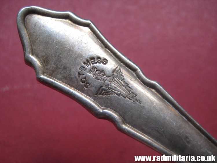 & British PARACHUTE REGIMENT cutlery - large SPOON. SGTs MESS with Parachute badge RARE !! - Image 6
