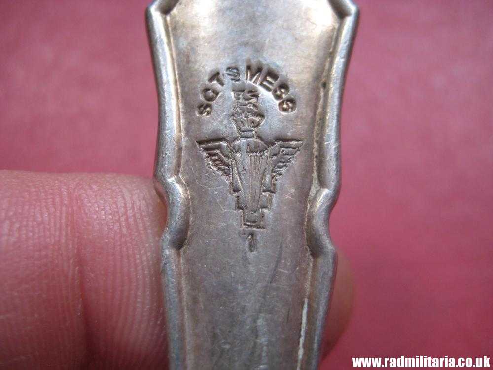 & British PARACHUTE REGIMENT cutlery - large SPOON. SGTs MESS with Parachute badge RARE !! - Image 12