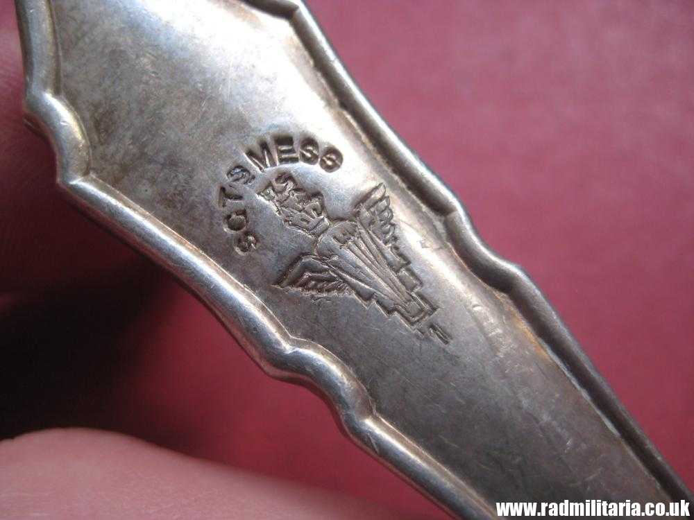 & British PARACHUTE REGIMENT cutlery - large SPOON. SGTs MESS with Parachute badge RARE !! - Image 13