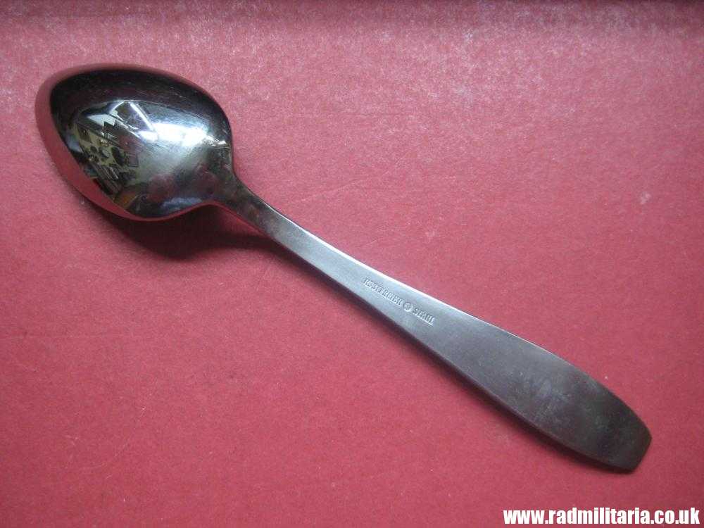 & WW2 German Luftwaffe stainless steel TEA SPOON - original 3rd Reich cutlery MINT CONDITION, 100% genuine. - Image 4