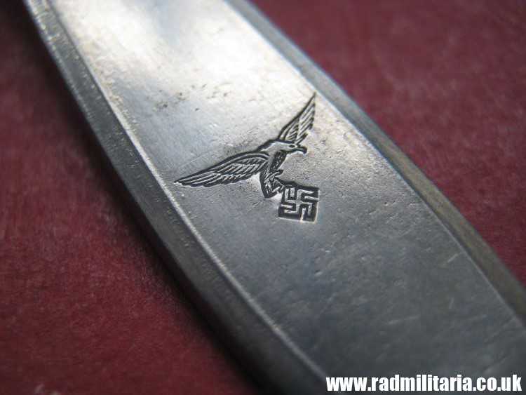& WW2 German Luftwaffe stainless steel TEA SPOON - original 3rd Reich cutlery MINT CONDITION, 100% genuine. - Image 13