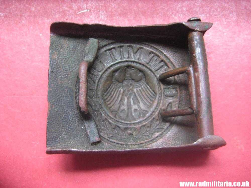 & early WW2 German Army BELT BUCKLE - metal detecting find. - Image 4