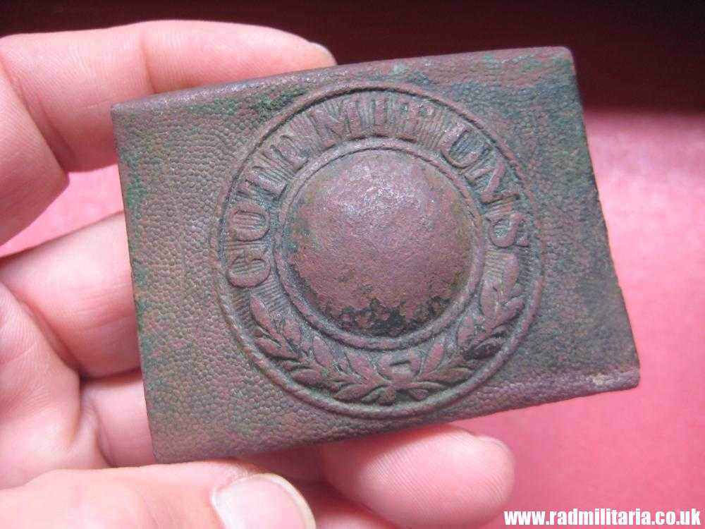 & early WW2 German Army BELT BUCKLE - metal detecting find. - Image 2
