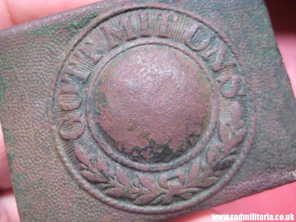 & early WW2 German Army BELT BUCKLE - metal detecting find. - Image 3