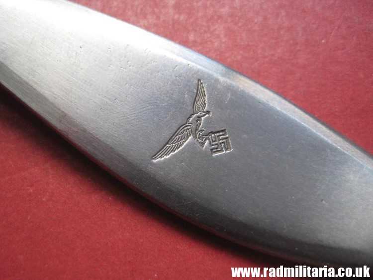 & WW2 German Luftwaffe stainless steel FORK - original 3rd Reich Cutlery, mint condition. Genuine !! - Image 4