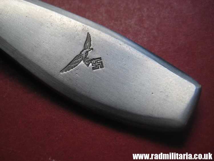 & WW2 German Luftwaffe stainless steel FORK - original 3rd Reich Cutlery, mint condition. Genuine !! - Image 5