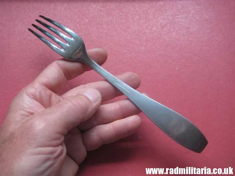 & WW2 German Luftwaffe stainless steel FORK - original 3rd Reich Cutlery, mint condition. Genuine !! - Image 14