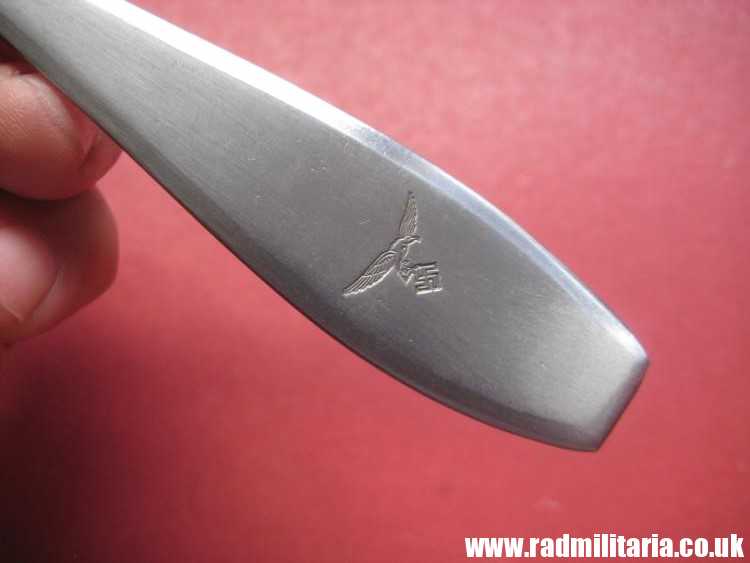 & WW2 German Luftwaffe stainless steel FORK - original 3rd Reich Cutlery, mint condition. Genuine !! - Image 16