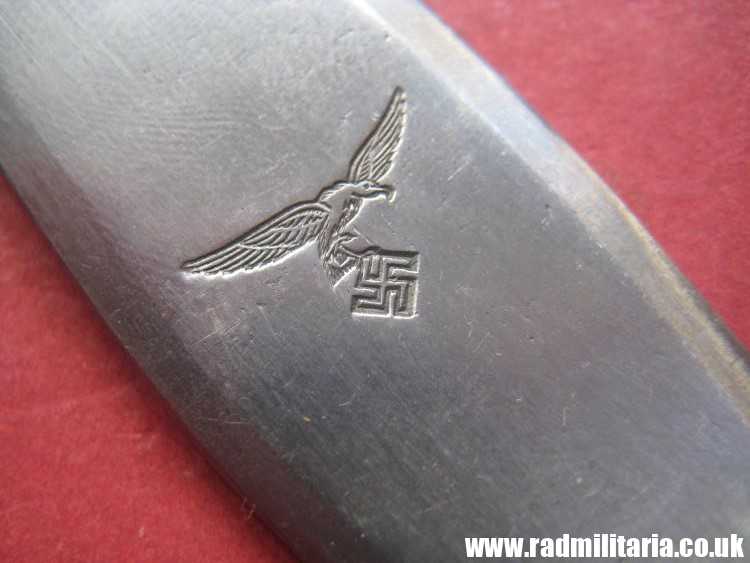 & WW2 German Luftwaffe stainless steel FORK - original 3rd Reich Cutlery, mint condition. Genuine !! - Image 17