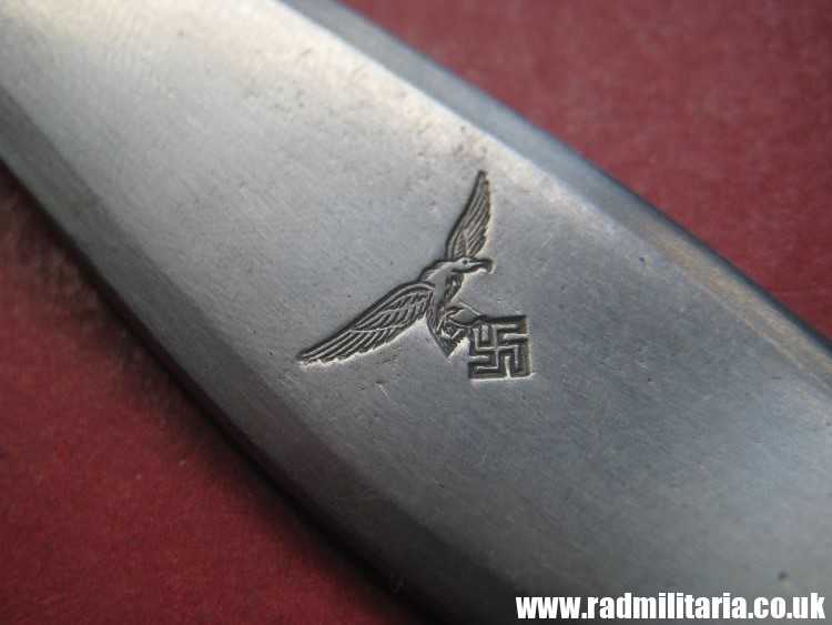 & WW2 German Luftwaffe stainless steel FORK - original 3rd Reich Cutlery, mint condition. Genuine !!