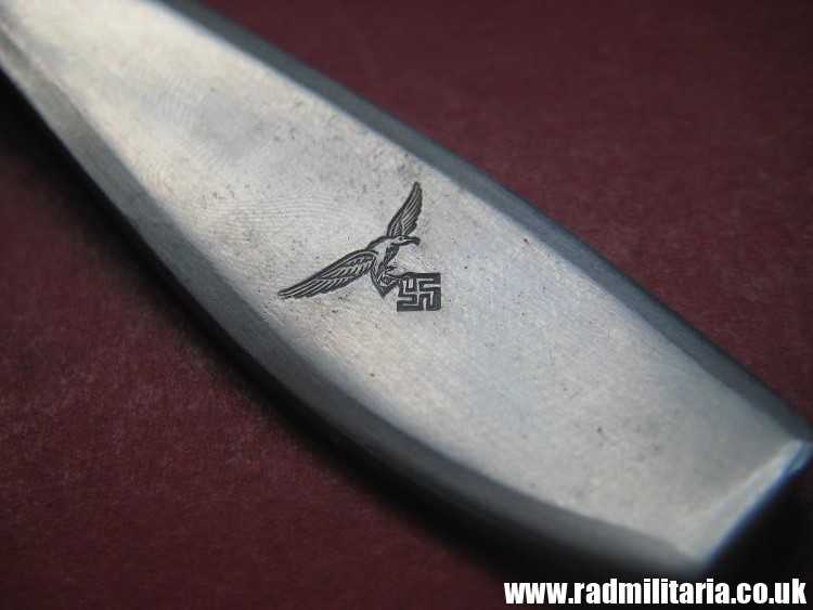 & WW2 German Luftwaffe stainless steel FORK - original 3rd Reich Cutlery, mint condition. Genuine !! - Image 20