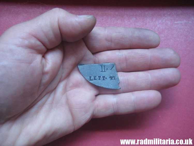 & WW2 original SS DOG TAG ID Disc badly damaged: LETTLAND 100% genuine - RARE - Image 7