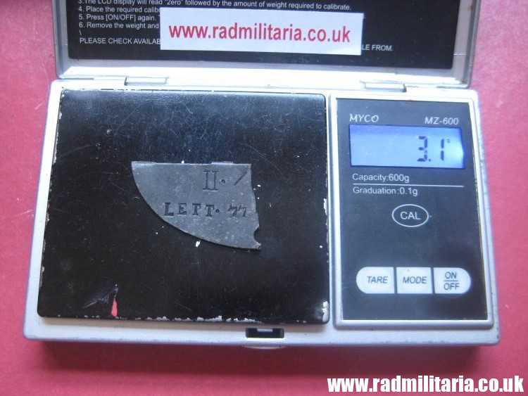 & WW2 original SS DOG TAG ID Disc badly damaged: LETTLAND 100% genuine - RARE - Image 8