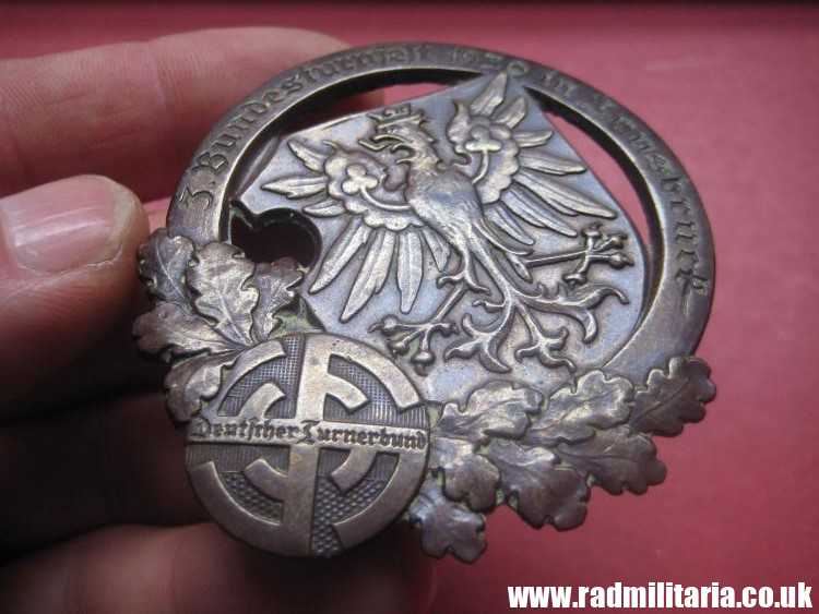 & WW2 1930 German LARGE size METAL BADGE, maker: J.SCHWERTNER EGGENBERG GRATZ, genuine !! - Image 23