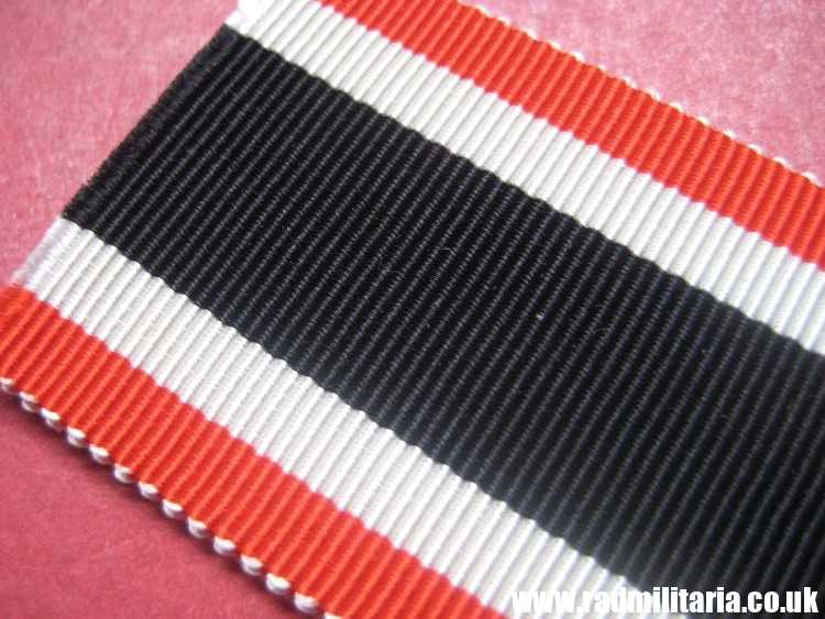 & WW2 original German RIBBON only for War Merit Cross 2nd Class - KVK Kriegsverdienstkreuz 2. Klasse. - Image 10