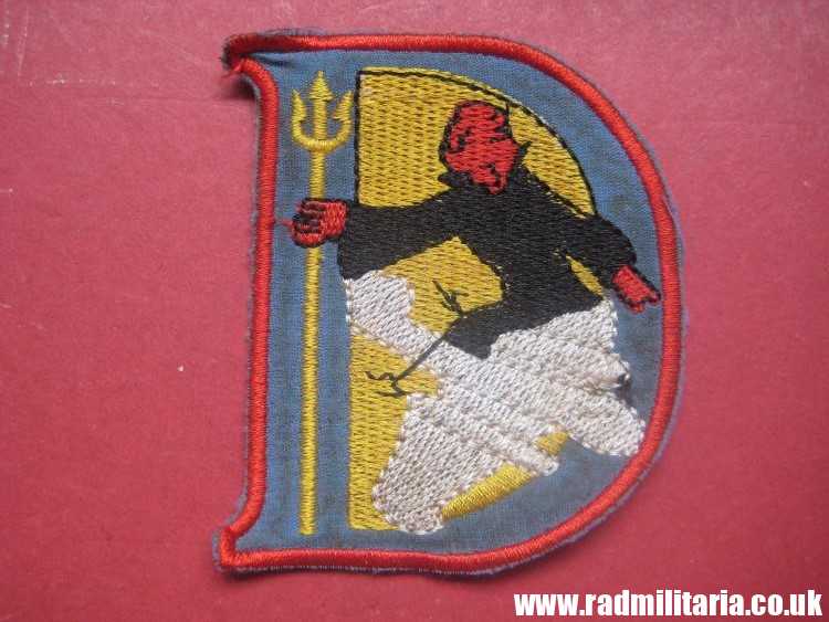 & Vietnam War PATCH - US Air Force "D" Flight 13th Bombardment Squadron - Red Devils. - Image 2