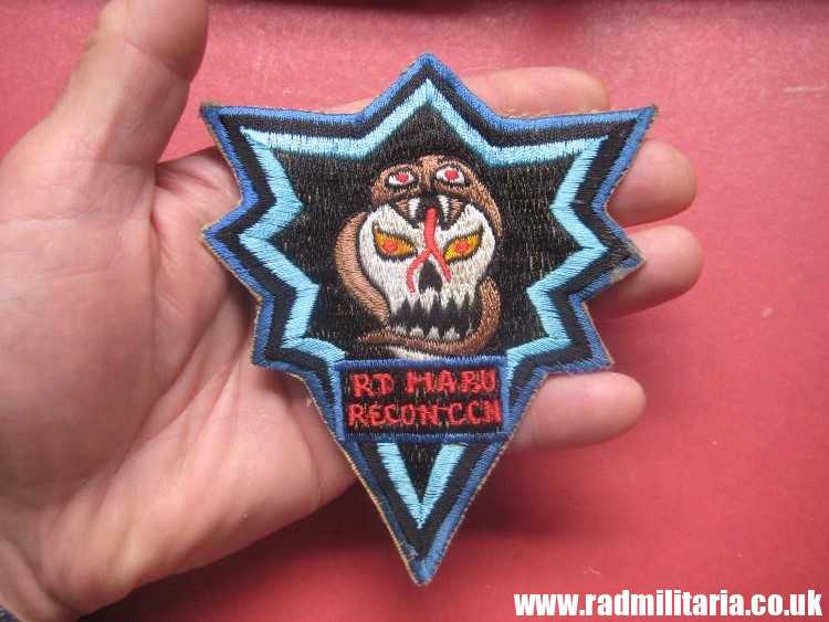 & Vietnam War PATCH - US Army Vietnam Special Forces Reconnaissance Team RT HABU RECONCCH.