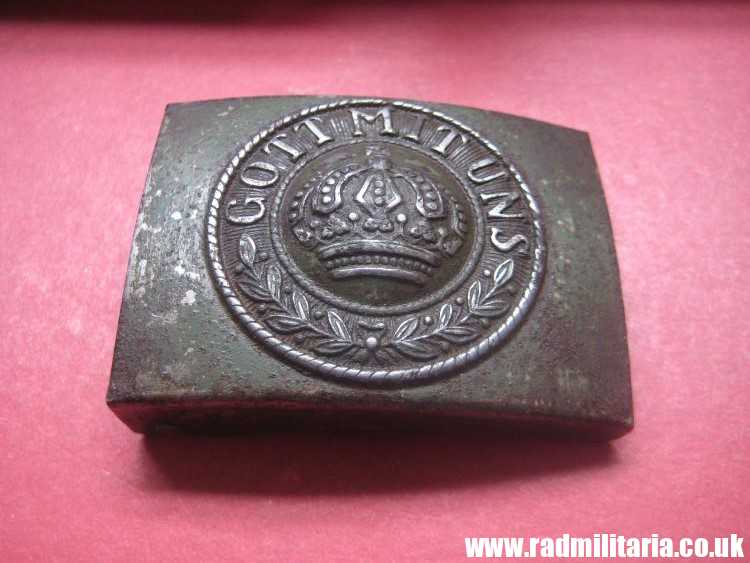 & WW1 German BELT BUCKLE made of steel - GOTT MIT UNS, 100% genuine - as found. - Image 4