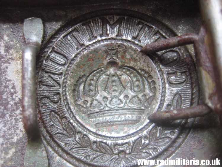 & WW1 German BELT BUCKLE made of steel - GOTT MIT UNS, 100% genuine - as found. - Image 5