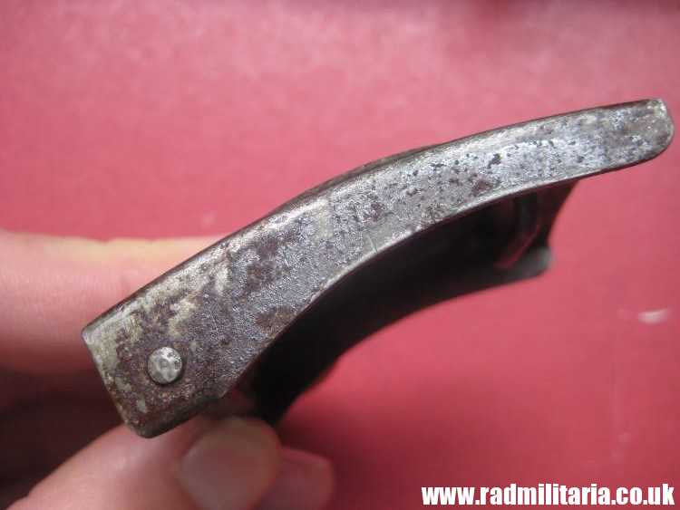 & WW1 German BELT BUCKLE made of steel - GOTT MIT UNS, 100% genuine - as found. - Image 11