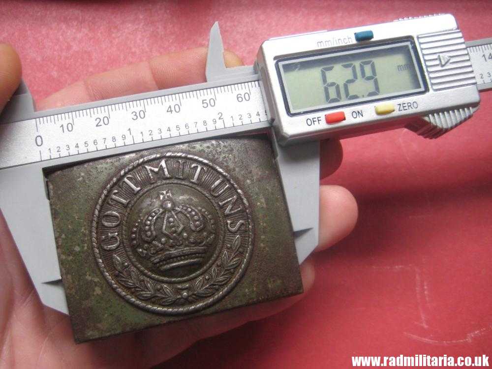 & WW1 German BELT BUCKLE made of steel - GOTT MIT UNS, 100% genuine - as found. - Image 15