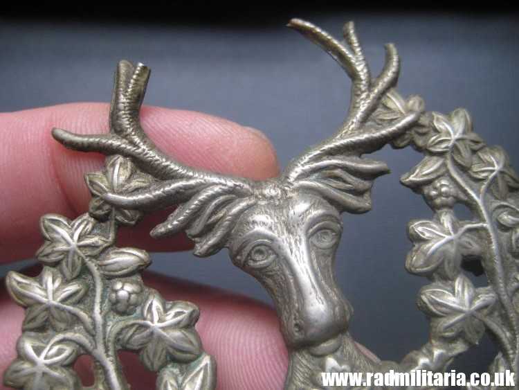 & WW1 British Scottish badge: British Military Cap Badge GORDON HIGHLANDERS - genuine. - Image 6