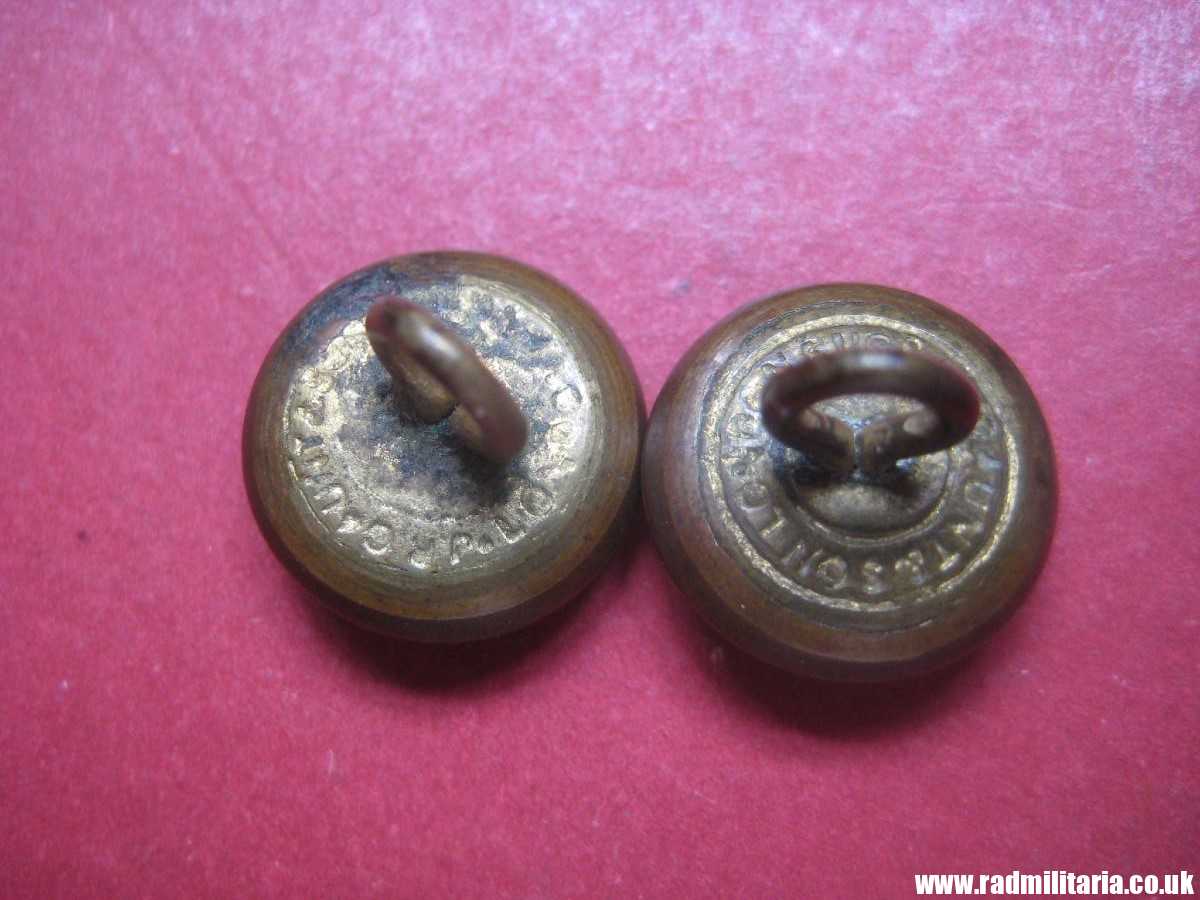 & WW1 British MILITARY BUTTONS - SET of 2 Royal Flying Corps RFC. very small cap buttons, size 14.9mm. - Image 3