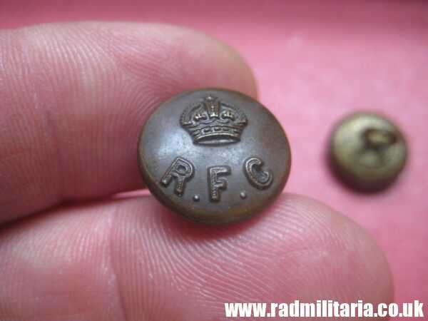 & WW1 British MILITARY BUTTONS – SET of 2 Royal Flying Corps RFC. very ...