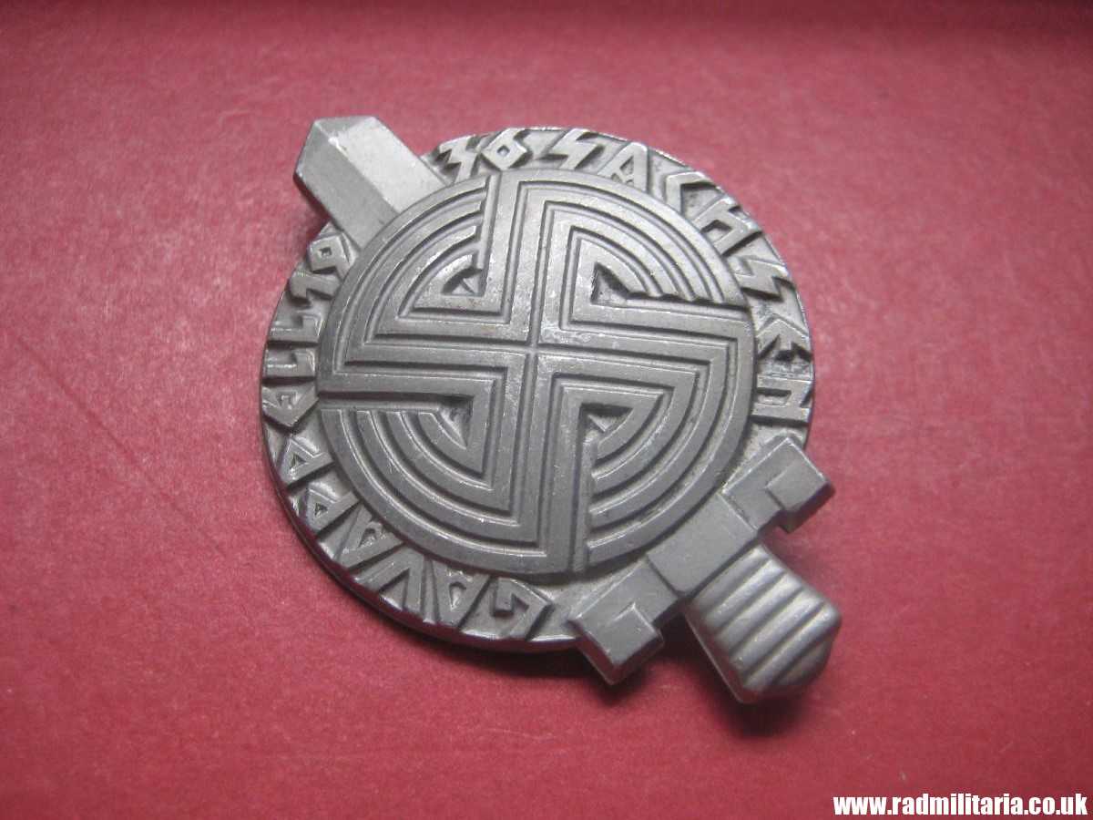 & German large size NSDAP Tinnie BADGE: GauAppell Sachsen 20-21 Juni 1936.
