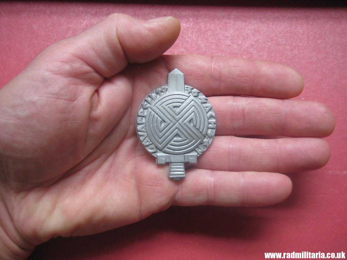 & German large size NSDAP Tinnie BADGE: GauAppell Sachsen 20-21 Juni 1936. - Image 7