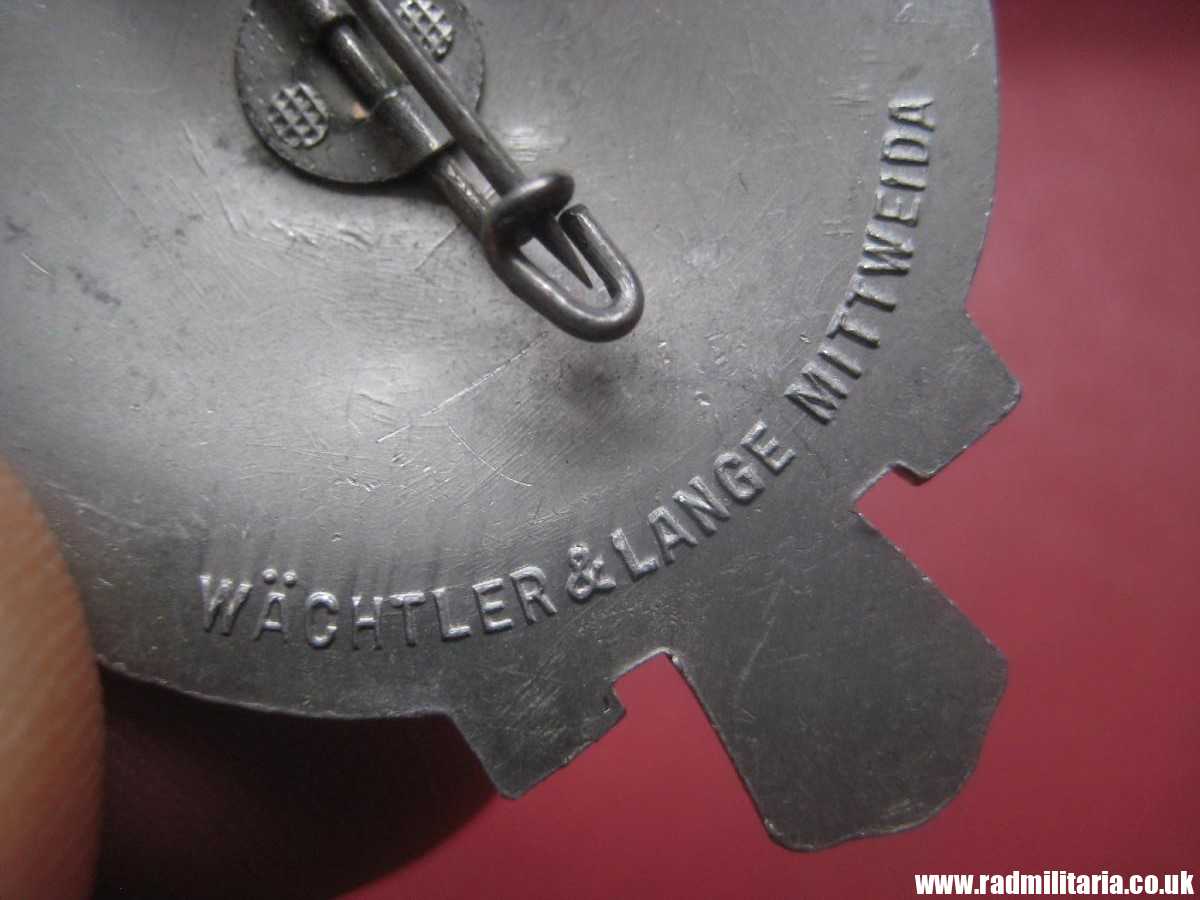 & German large size NSDAP Tinnie BADGE: GauAppell Sachsen 20-21 Juni 1936. - Image 11