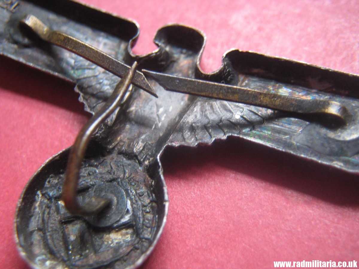 & WW2 Nazi German NSDAP eagle BADGE - Cap Badge, marked: RZM M1/21 - metal CUPAL. - Image 15