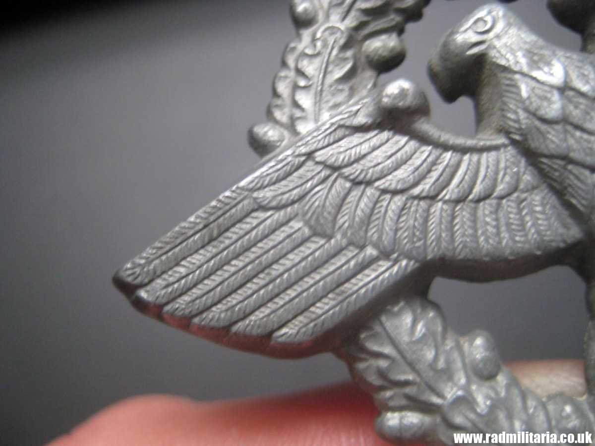 & WW2 original German EAGLE BADGE - zinc cap badge - GENDARMERIE. - Image 11