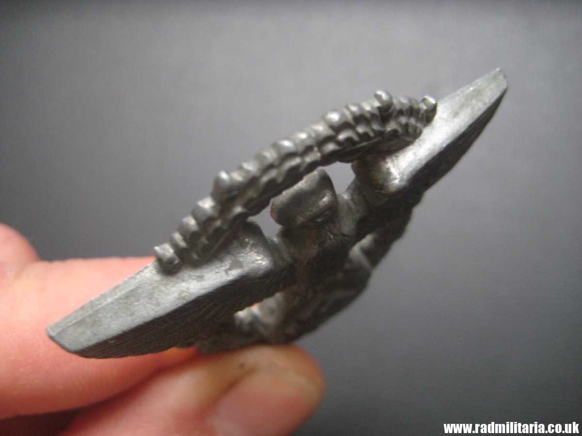 & WW2 original German EAGLE BADGE - zinc cap badge - GENDARMERIE. - Image 12